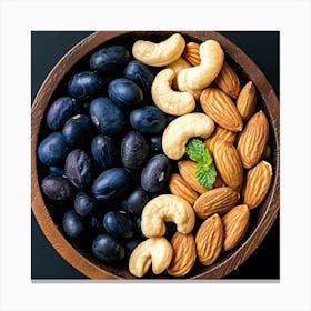 Almonds In A Bowl 1 Canvas Print