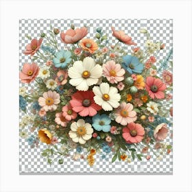 Bouquet Of Flowers 9 Canvas Print