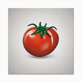 Tomato Vector Canvas Print