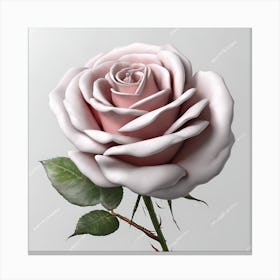 Pink Rose 1 Canvas Print