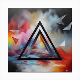 Abstract Triangle Canvas Print