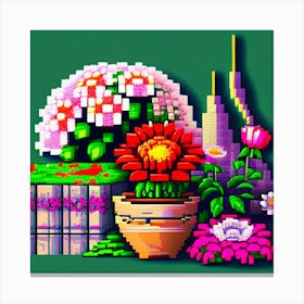 Pixel Art 2 Canvas Print