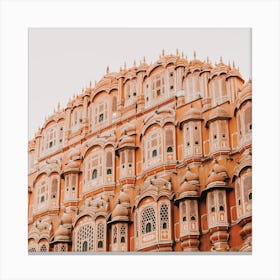 Jaipur Architecture Square Canvas Print
