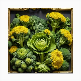 Florets Of Broccoli 29 Canvas Print