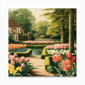 Tulip Garden 4 Canvas Print