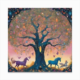 Dance at dusk Canvas Print