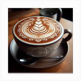Coffee Latte Art Canvas Print