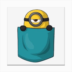 Pocket Minion Canvas Print