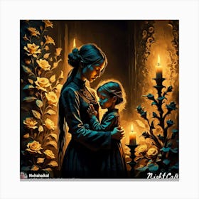 Mother And Child 4 Canvas Print