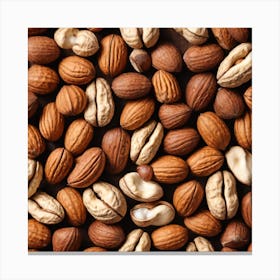 Close Up Of Nuts 8 Canvas Print