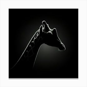 Giraffe Silhouette Canvas Print