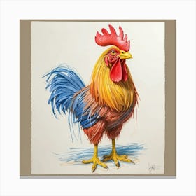 Rooster 28 Canvas Print