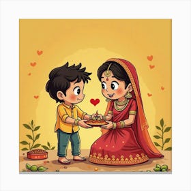 Happy Indian Diwali Canvas Print