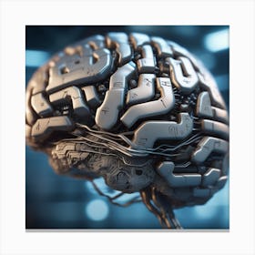 Futuristic Brain 44 Canvas Print