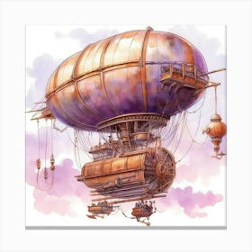 Steampunk Airship Canvas Print