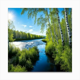 Birch Forest Canvas Print