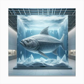 Fish In Ice 1 Canvas Print