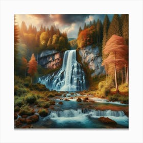 The Wolf Waterfall Canvas Print