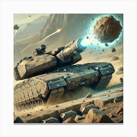 Terraform Tanks Earth Artillery Specialty Canvas Print