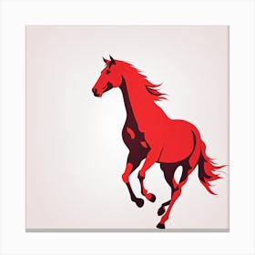 Red Horse 1 Canvas Print