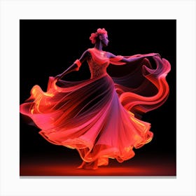 Flamenco Dancer Canvas Print