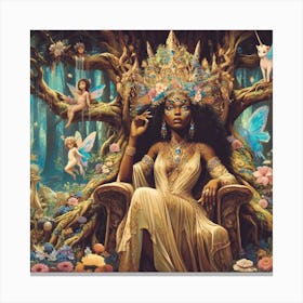 Queen Of The Forest by dee Canvas Print