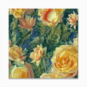 Yellow Floral Canvas Print