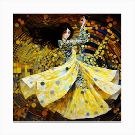 Serbian Dancing Lady - Dance Magic Canvas Print