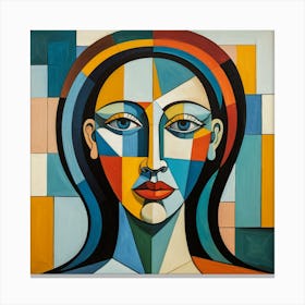 Abstract Portrait Of A Woman 2 Canvas Print