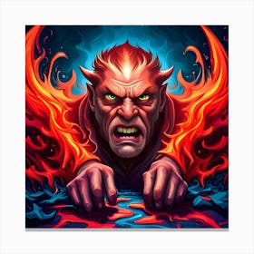 Devil Head 11 Canvas Print