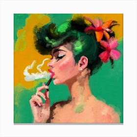 Smoking Canvas Print