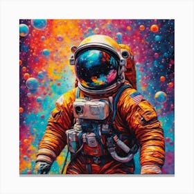 Astronaut In Space 2 Canvas Print