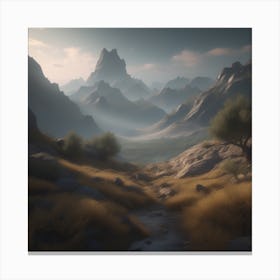 Mountain Landscape 38 Canvas Print