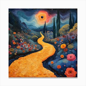 Golden Road Canvas Print