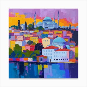 Abstract Travel Collection Istanbul Turkey 1 Canvas Print