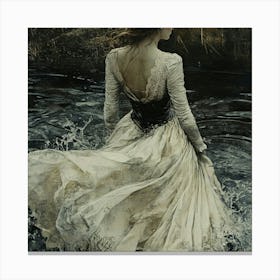 Girl In A Dress Canvas Print