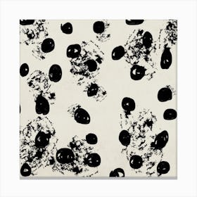 Black Dots Canvas Print