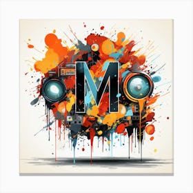 Letter M 1 Canvas Print