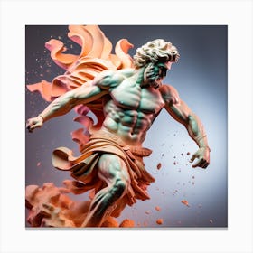 Marble Greek warrior Canvas Print