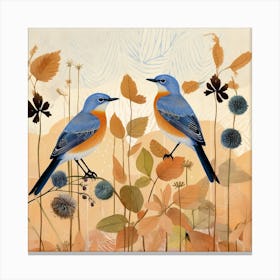 Bird In Nature Eastern Bluebird 2 Canvas Print