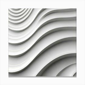 Abstract White Wall Canvas Print
