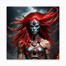 Red Haired Warrior Canvas Print