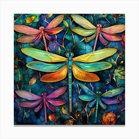 Dragonflies 1 Canvas Print