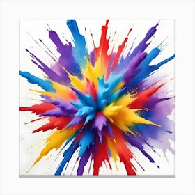 Colorful Paint Explosion 2 Canvas Print