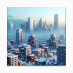 Cityscape Stock Videos & Royalty-Free Footage Canvas Print