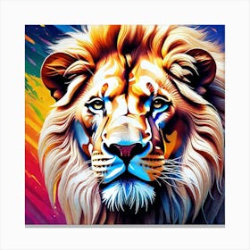 Lion Painting 96 Canvas Print