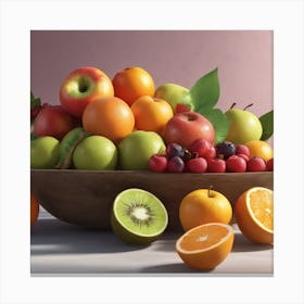 Fruit In A Bowl Canvas Print