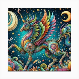 Unicorn Painting Canvas Print