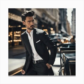 Man In A Suit 2 Canvas Print