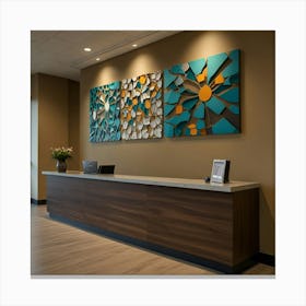 Default Create Unique Design Of Clinic Front Desk Wall Art 1 Canvas Print